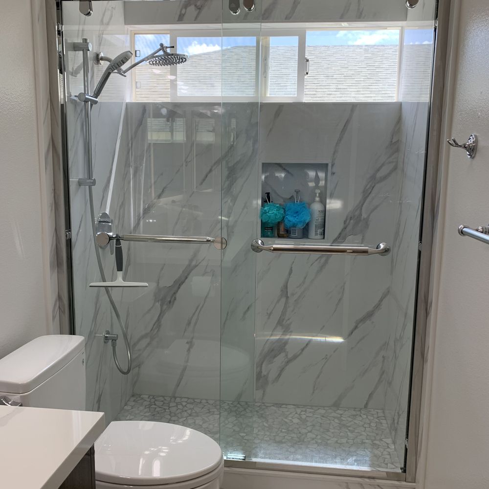Aok Cabinets & Stone - Master shower - Cabinetry Near Me - Kapolei, Hawaii