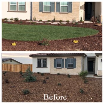 Hunt's Landscaping - Before and after - Landscaping Near Me - Cameron Park, California