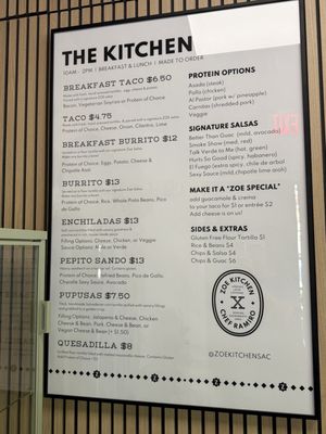 Menu photo 3 ZOE Coffee & Tacos Sacramento, CA Menu photo 3 ZOE Coffee & Tacos Sacramento, CA
