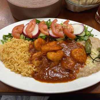 Taqueria Mariscos - Camarónes a la diabla plate - Mexican Near Me - Concord, California