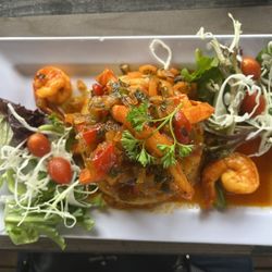 La Casita del Mofongo - Mofongo relleno de camarones excelente!!