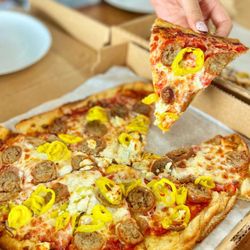Carlson Orchards - Sausage and Hots Pizza