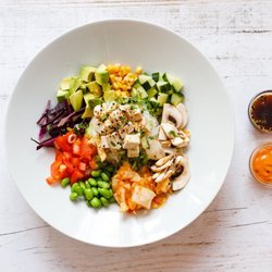 Small World Cafe - Tofu poke bowl