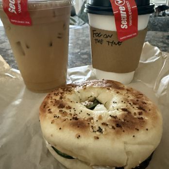 Tyne Coffee - Oatmilk vanilla lavender latte, Fog on the Tyne and a delish Bagel with cream cheese and veggies! - Breakfast & Brunch Near Me - El Cajon, California Tyne Coffee - Oatmilk vanilla lavender latte, Fog on the Tyne and a delish Bagel with cream cheese and veggies! - Breakfast & Brunch Near Me - El Cajon, California
