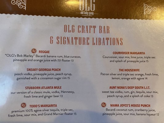 Menu photo 5 Old Lady Gang Atlanta, GA