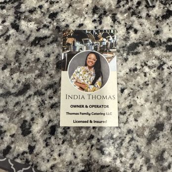Thomas Family Catering - Business Card - Caterers Near Me - Salisbury, Maryland Thomas Family Catering - Business Card - Caterers Near Me - Salisbury, Maryland