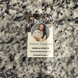 Thomas Family Catering - Business Card
