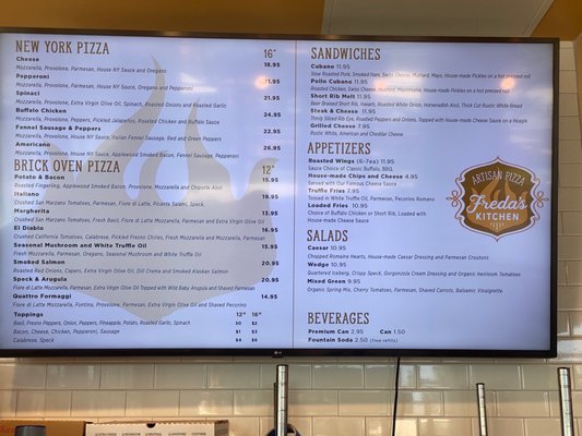 Menu photo 7 Freda's Pizza Camarillo, CA
