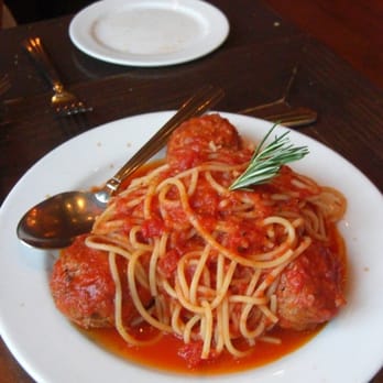 La Bottega - Spaghetti + Meatballs at La Bottega - Italian Near Me - Vail, Colorado La Bottega - Spaghetti + Meatballs at La Bottega - Italian Near Me - Vail, Colorado