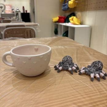 Hello Pottery - Mug and spider - Paint-Your-Own Pottery Near Me - Arcadia, California Hello Pottery - Mug and spider - Paint-Your-Own Pottery Near Me - Arcadia, California