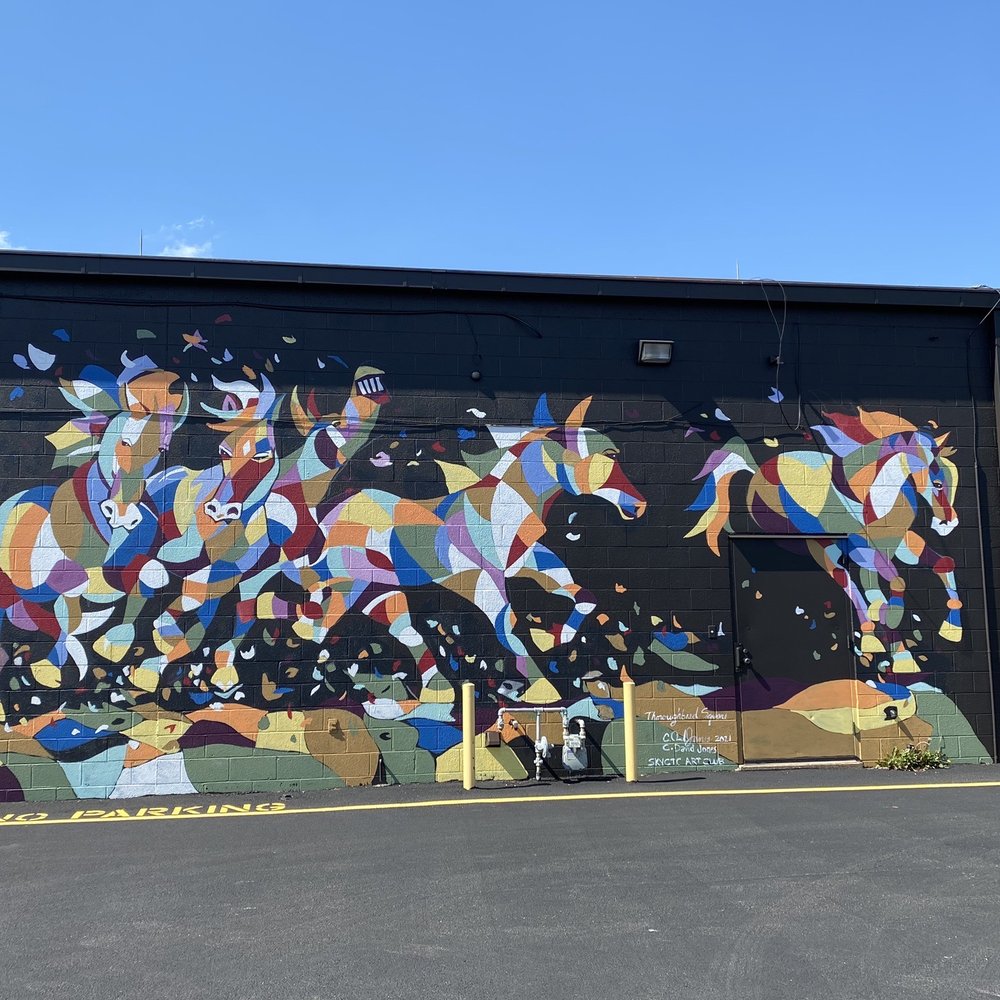 Thoroughbred Mural - Public Art Near Me - Bowling Green, Kentucky Thoroughbred Mural - Public Art Near Me - Bowling Green, Kentucky