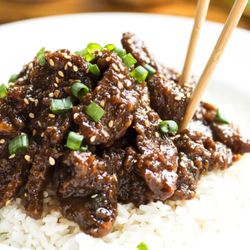 China Garden - This is the traditional look of Mongolian Beef.