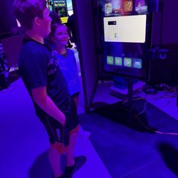 San Antonio Museum of Science and Technology - Giant interactive tablet.