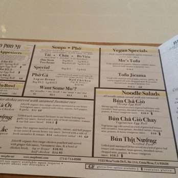 Mo Pho Mi - Menu 7/6/2019 - Vietnamese Near Me - Costa Mesa, California Mo Pho Mi - Menu 7/6/2019 - Vietnamese Near Me - Costa Mesa, California