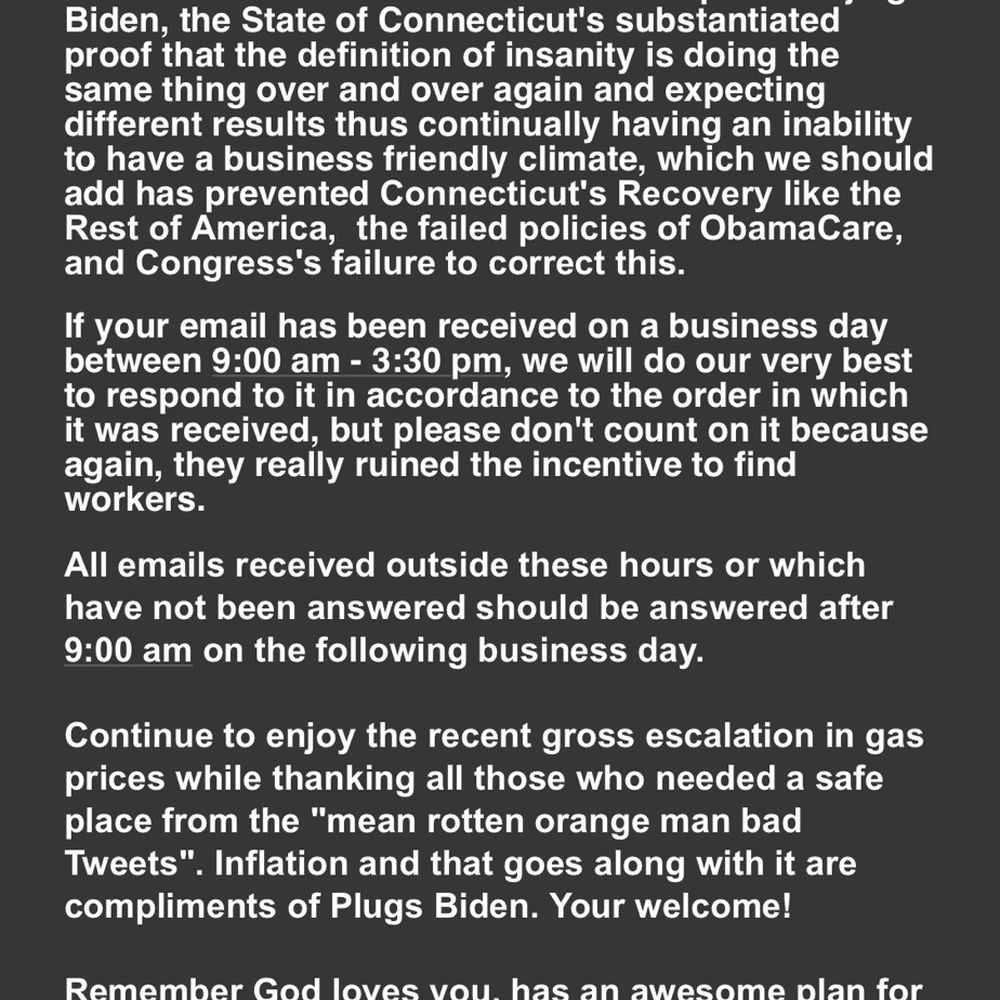The crazy email they sent me
