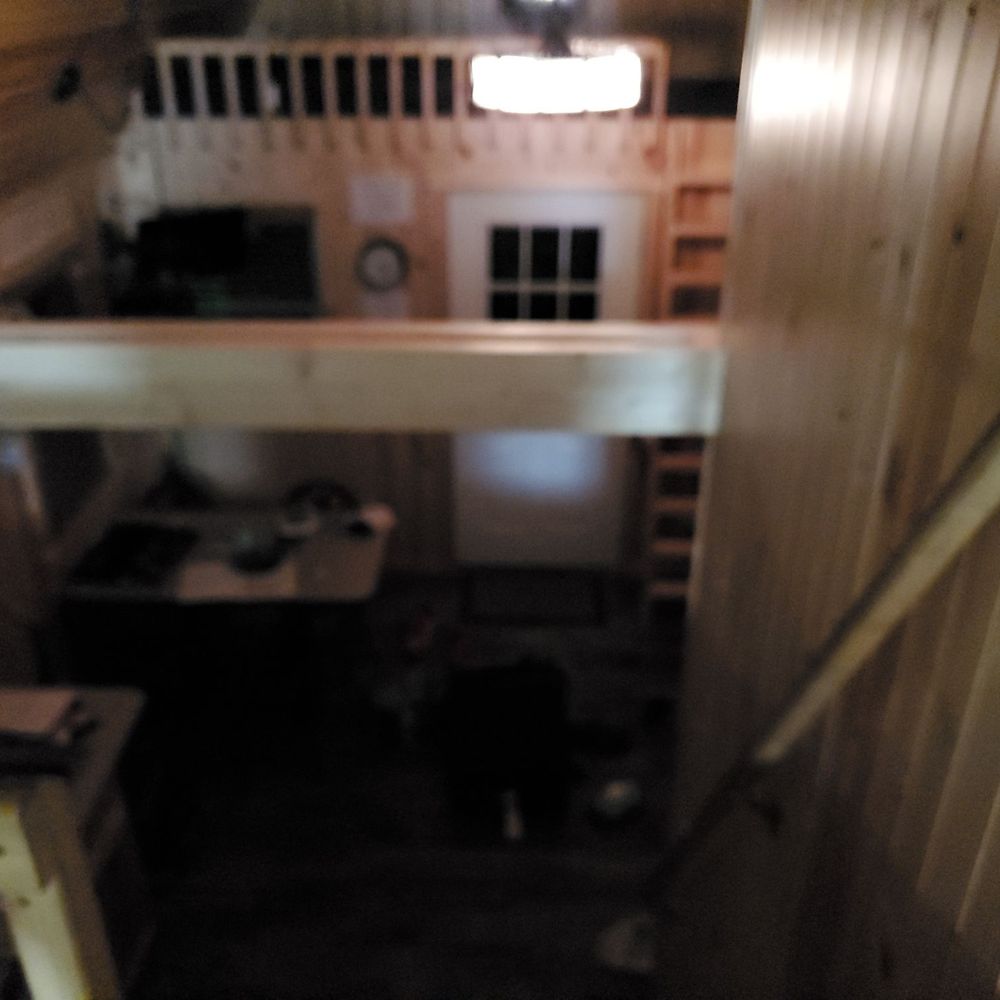 View of main cabin from loft.