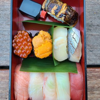 Sushi Tama - Omakase 10pc ( Akami, Hirame, Kanpachi, Nodoguro, Otoro, Kohada, Hotate, Bafun Uni, Ikura, Anago) - Sushi Bars Near Me - Los Angeles, California Sushi Tama - Omakase 10pc ( Akami, Hirame, Kanpachi, Nodoguro, Otoro, Kohada, Hotate, Bafun Uni, Ikura, Anago) - Sushi Bars Near Me - Los Angeles, California
