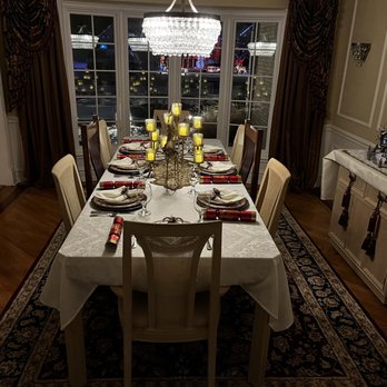 Angeli's Restaurant - a table set for a holiday dinner - Italian Near Me - Naperville, Illinois