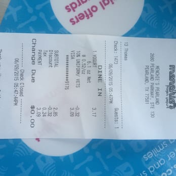 Menchie's - Military discounts are always appreciated! Thank you Menchie's - Ice Cream & Frozen Yogurt Near Me - Pearland, Texas Menchie's - Military discounts are always appreciated! Thank you Menchie's - Ice Cream & Frozen Yogurt Near Me - Pearland, Texas