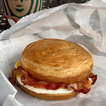 Starbucks - Double-Smoked Bacon, Cheddar & Egg Sandwich - Coffee & Tea Near Me - Irvine, California Starbucks - Double-Smoked Bacon, Cheddar & Egg Sandwich - Coffee & Tea Near Me - Irvine, California
