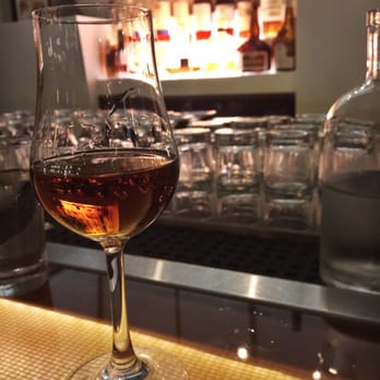 Pops for Champagne - Armagnac served in a nice glass at the bar - Wine Bars Near Me - Chicago, Illinois