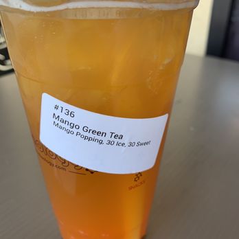 Bobaology - Mango green tea - Bubble Tea Near Me - Folsom, California Bobaology - Mango green tea - Bubble Tea Near Me - Folsom, California