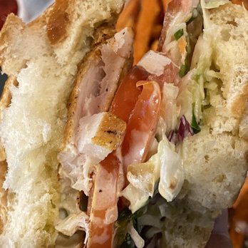 Wooly's - Ahi sandwich... loaded and so good - Seafood Near Me - Pismo Beach, California