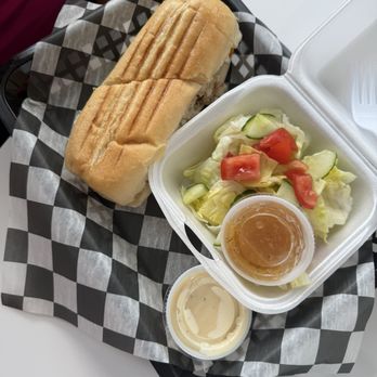 Rude Boy Deli - C.B.R. with a side salad (Chicken Bacon Ranch) - Delis Near Me - Augusta, Georgia