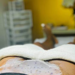 Brittany Corrine Beauty Experience - Lavender Hydrojelly Mask during a Vajacial