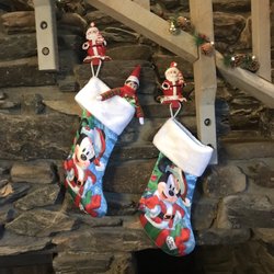 Swiss Mountain Village - Stockings hung by the chimney with care