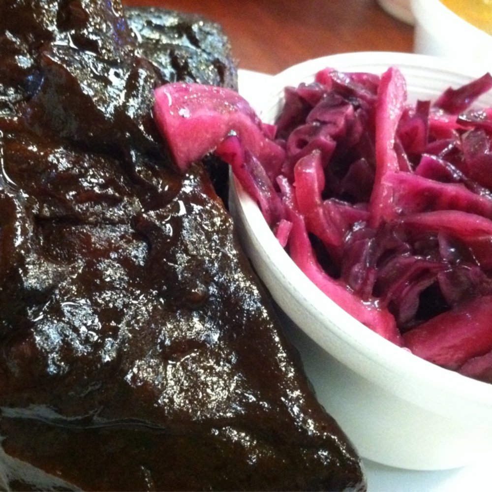 Red House BBQ - KC rib plate w red slaw n blk eye sopa - Barbeque Near Me - Tehachapi, California Red House BBQ - KC rib plate w red slaw n blk eye sopa - Barbeque Near Me - Tehachapi, California