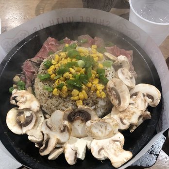 Pepper Lunch - Classic angus beef with tofu and mushroom - Japanese Near Me - Alhambra, California