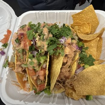 Bubbakoo's Burritos - TACO TRIO with carnitas, pico, cilantro, onions, and siracha ranch - Tacos Near Me - Linthicum Heights, Maryland Bubbakoo's Burritos - TACO TRIO with carnitas, pico, cilantro, onions, and siracha ranch - Tacos Near Me - Linthicum Heights, Maryland