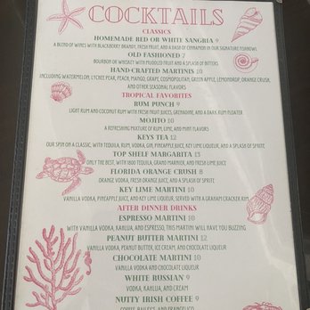 The Catch - Cocktails Menu - Sports Bars Near Me - Key Largo, Florida The Catch - Cocktails Menu - Sports Bars Near Me - Key Largo, Florida