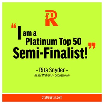 Rita Snyder - Veranda Realty Group - Not many can make the cut in Real Estate Services. in Austin and surrounding area. Call Rita Snyder, 512-468-2867 ready to help - Real Estate Agents Near Me - Georgetown, Texas Rita Snyder - Veranda Realty Group - Not many can make the cut in Real Estate Services. in Austin and surrounding area. Call Rita Snyder, 512-468-2867 ready to help - Real Estate Agents Near Me - Georgetown, Texas