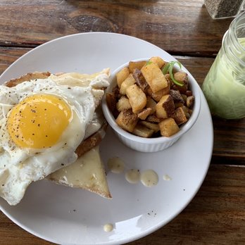 The Farmacy - Croque Madame and 8oz Matcha Latte - Coffee & Tea Near Me - Albuquerque, New Mexico The Farmacy - Croque Madame and 8oz Matcha Latte - Coffee & Tea Near Me - Albuquerque, New Mexico