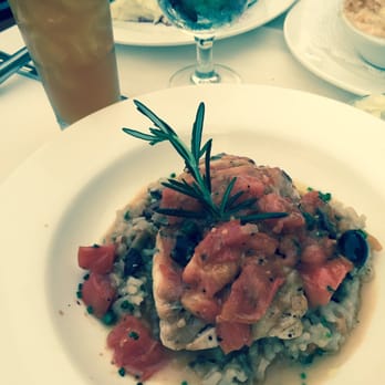 Fish Restaurant - Grouper entree (special) with a Dark & Stormy in the background - Seafood Near Me - Naples, Florida Fish Restaurant - Grouper entree (special) with a Dark & Stormy in the background - Seafood Near Me - Naples, Florida