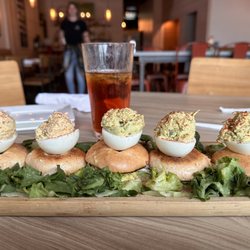 Smoked Salmon Deviled Eggs
