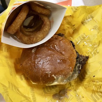 Whataburger - Mushroom Swiss burger w onion rings... - Burgers Near Me - Port Aransas, Texas Whataburger - Mushroom Swiss burger w onion rings... - Burgers Near Me - Port Aransas, Texas