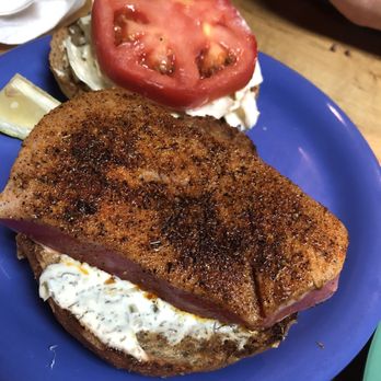 Coconuts Fish Cafe - Seared ahi tuna burger - Seafood Near Me - Kihei, Hawaii Coconuts Fish Cafe - Seared ahi tuna burger - Seafood Near Me - Kihei, Hawaii