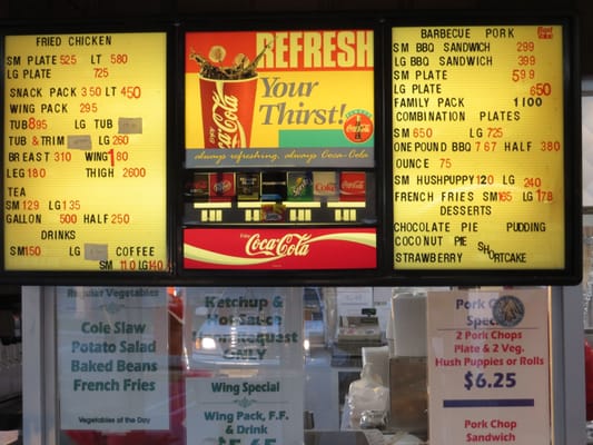 Menu photo 4 Bar-B-Que Hut Fayetteville, NC