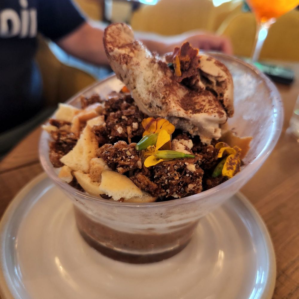 Costa Kitchen & Bar - Tiramisu and granola. - New American Near Me - Santa Barbara, California Costa Kitchen & Bar - Tiramisu and granola. - New American Near Me - Santa Barbara, California