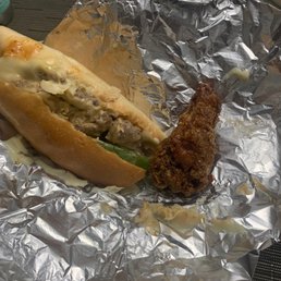 Korean Philly and teriyaki wing.