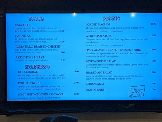 Menu photo 5 Wedo’s Tacos Monterey, CA Menu photo 5 Wedo’s Tacos Monterey, CA