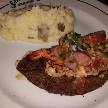 Saltgrass Steak House - Southwest sirloin and shrimp. And texas tea was sweeeeeet! Recommend both. - Steakhouses Near Me - Beaumont, Texas Saltgrass Steak House - Southwest sirloin and shrimp. And texas tea was sweeeeeet! Recommend both. - Steakhouses Near Me - Beaumont, Texas