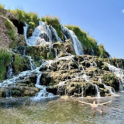 Fall Creek Falls - You can leisurely float in the Snake River at the bottom of the falls.