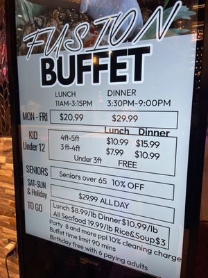 Menu photo 3 Fusion Buffet Concord, CA