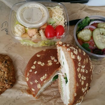 Focaccia - Hot sandwich box: Roasted turkey sandwich on wheat with fresh mozzarella & basil, Mini caesar salad, Cookie - Oatmeal raisin - Sandwiches Near Me - San Francisco, California Focaccia - Hot sandwich box: Roasted turkey sandwich on wheat with fresh mozzarella & basil, Mini caesar salad, Cookie - Oatmeal raisin - Sandwiches Near Me - San Francisco, California
