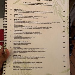 Sangam - Menu