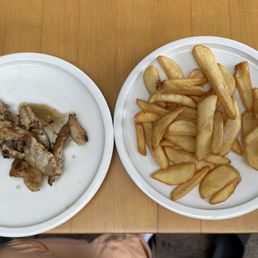 Sauteed chicken and fries